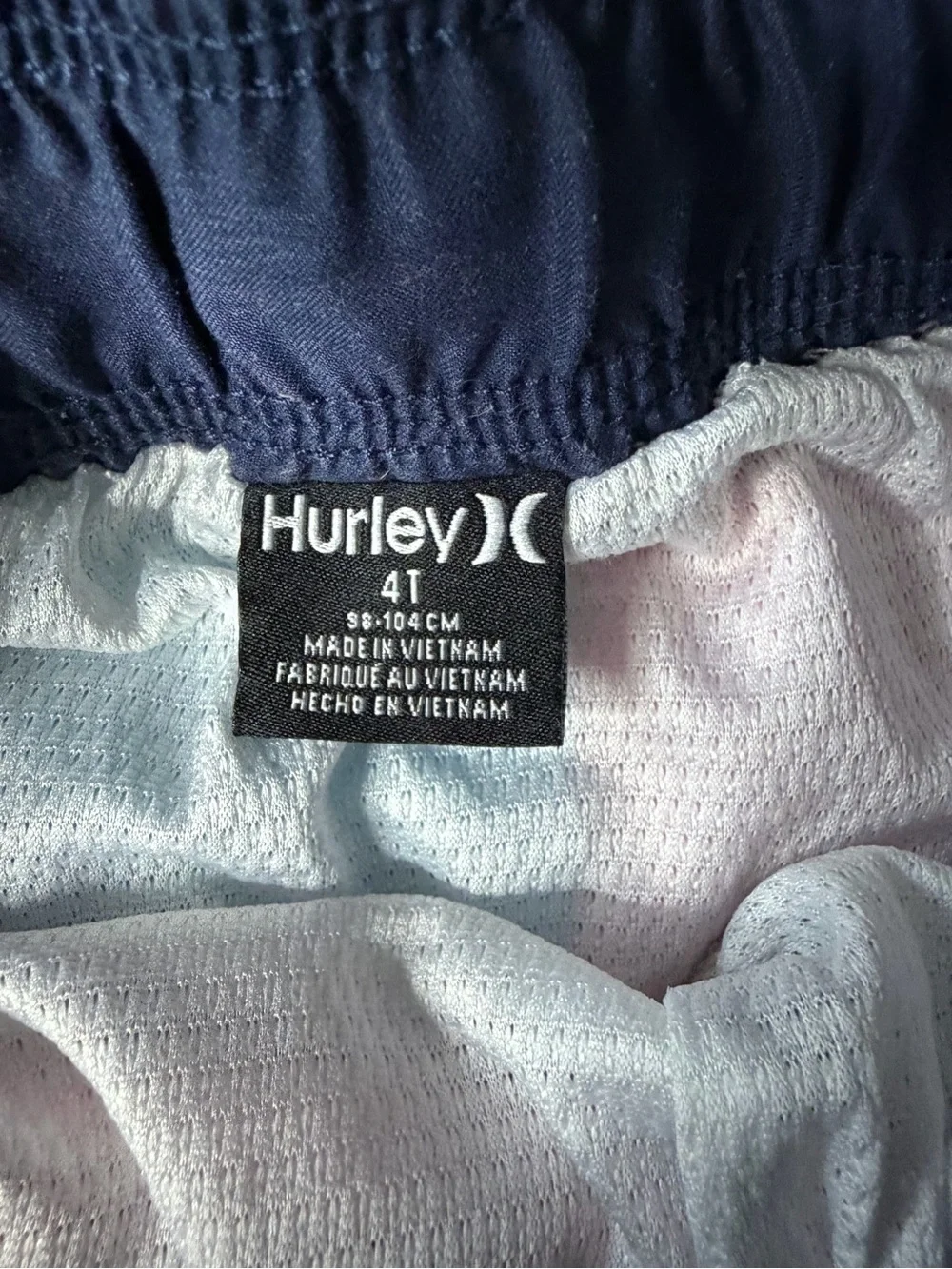 Hurley 4T Colorblock Kids Swim Shorts in Pink & Blue